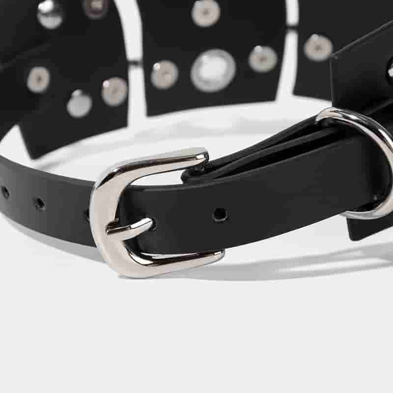 Punk Style Locking Ring Collar