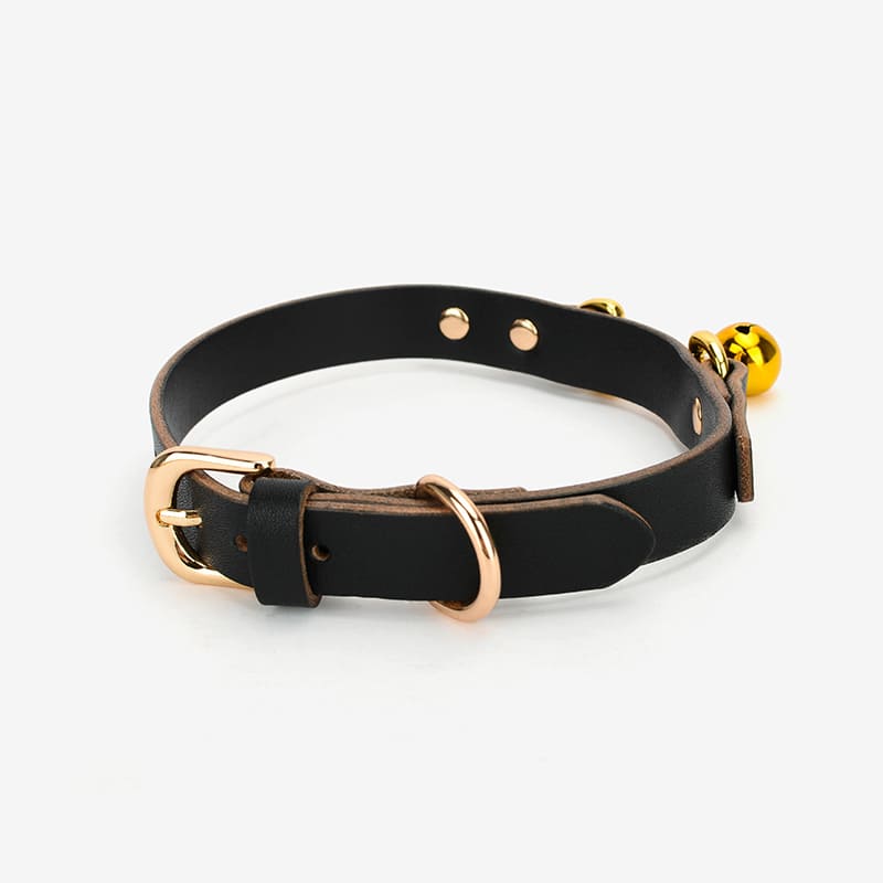 Leather Collar with Bell