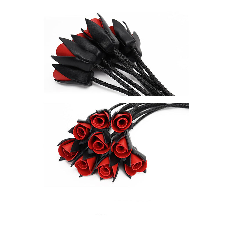 Handcrafted Leather Rose Flogger