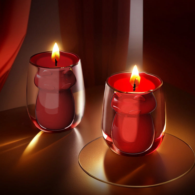 Fox Shape Low Temperature Cup Candle [Diversified Aroma]