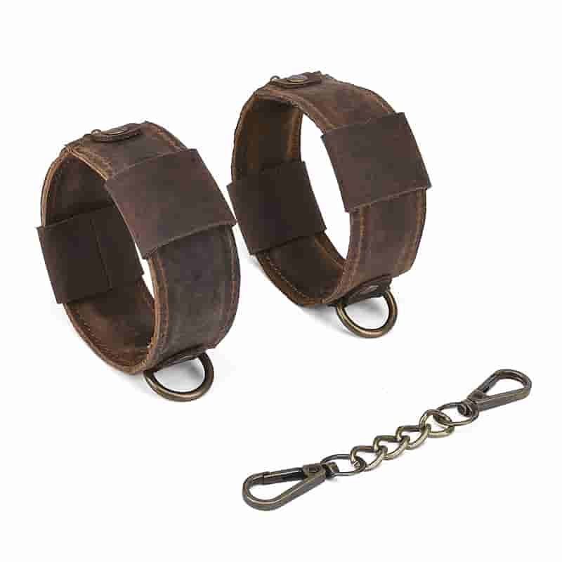 Vintage Leather Ankle Cuffs