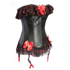 Palace Lace Bow Corset with Garter