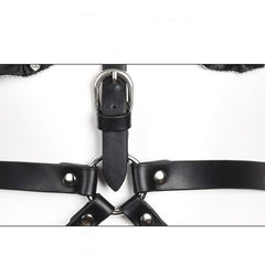 Lace and Diamond Bondage Harness