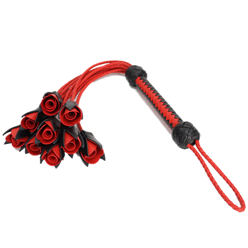 Handcrafted Leather Rose Flogger