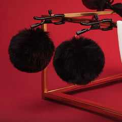 Black Furry-Ball Clamps