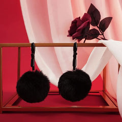 Black Furry-Ball Clamps