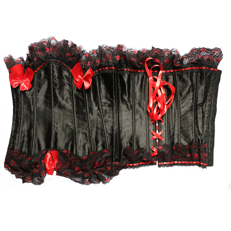 Palace Lace Bow Corset with Garter