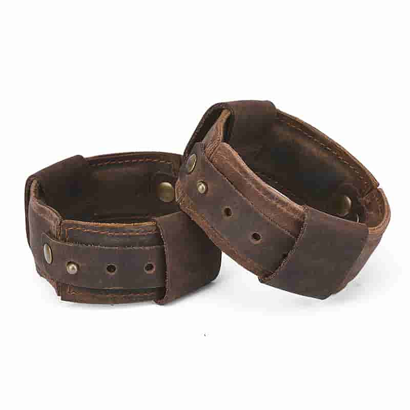 Vintage Leather Ankle Cuffs