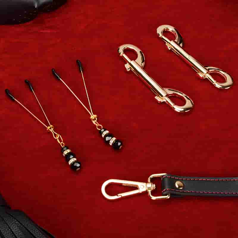 Kit de pochette de bondage en cuir