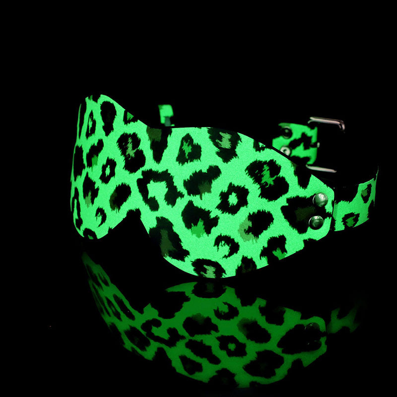 Leopard Print Glow-in-Dark Bondage Set