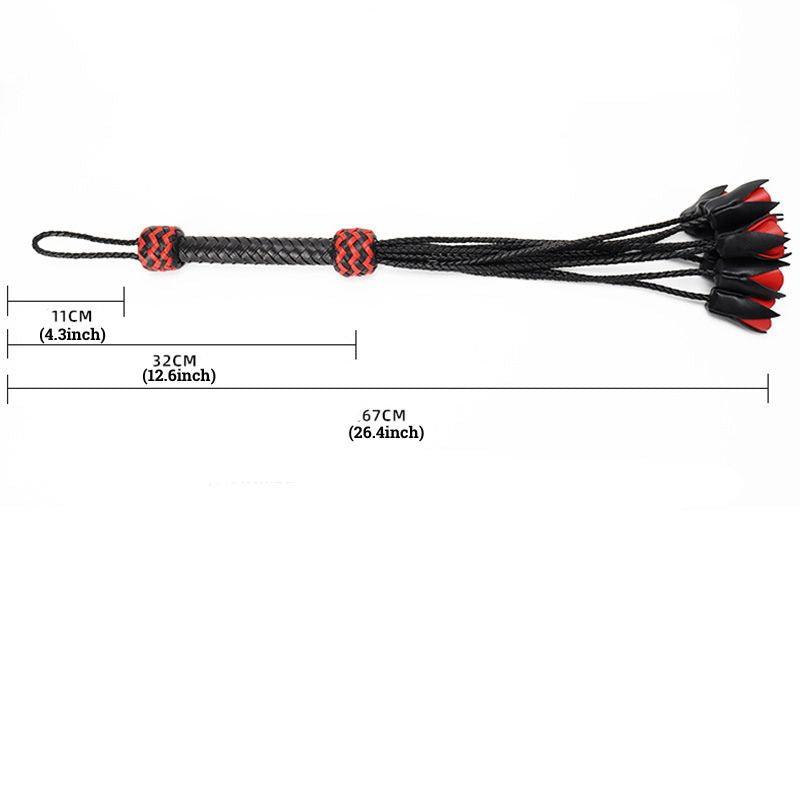 Handcrafted Leather Rose Flogger