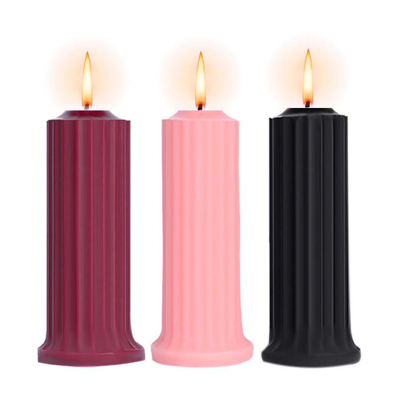 Striped Low Temperature Candle