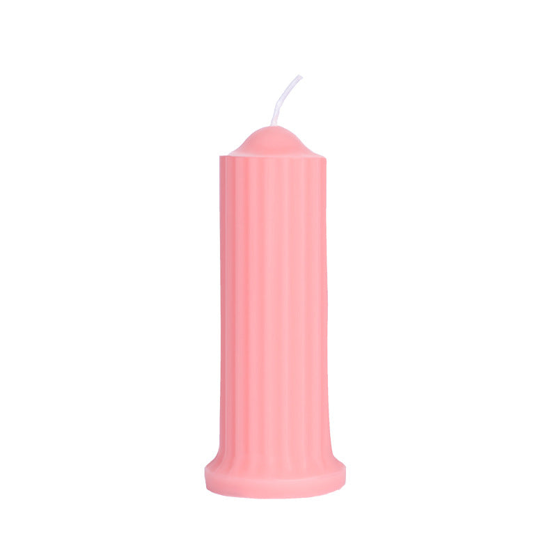 Striped Low Temperature Candle