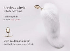 Fox Fur Long Tail Anal Plug