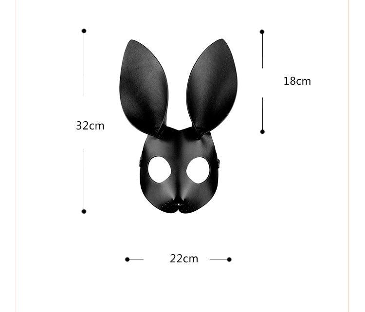 Masquerad Leather Rabbit Mask