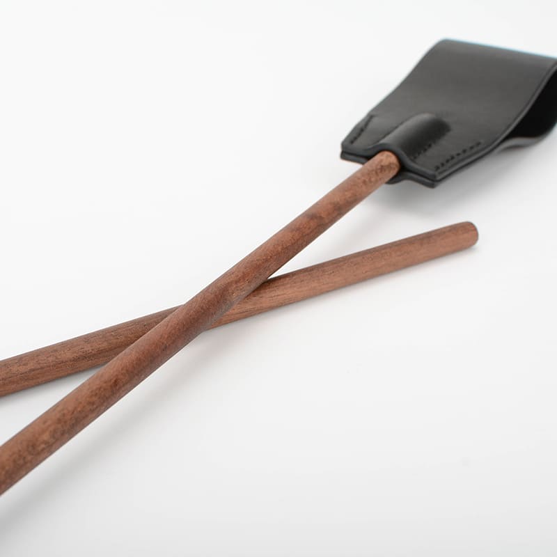 Premium Leather and Walnut Wood Spanking Pointer/Crop