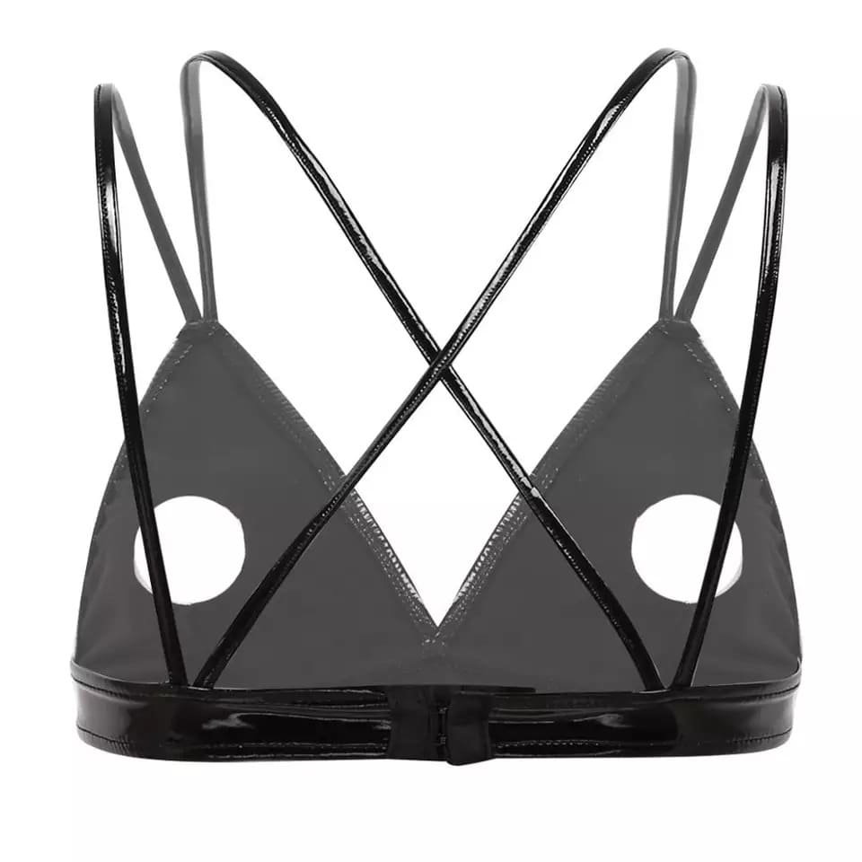 Soutien-gorge licou sexy brillant 