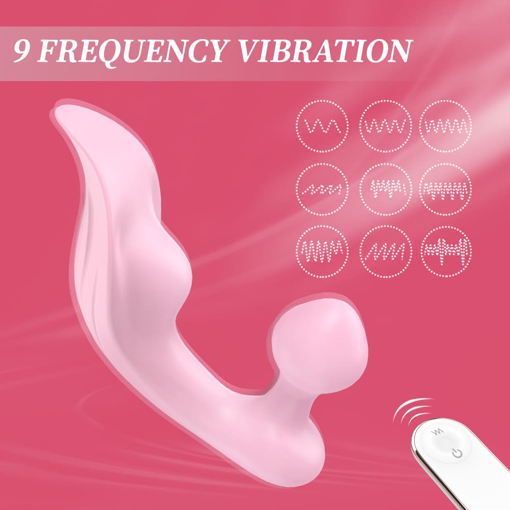 Vibrador portátil Chomper con plug anal