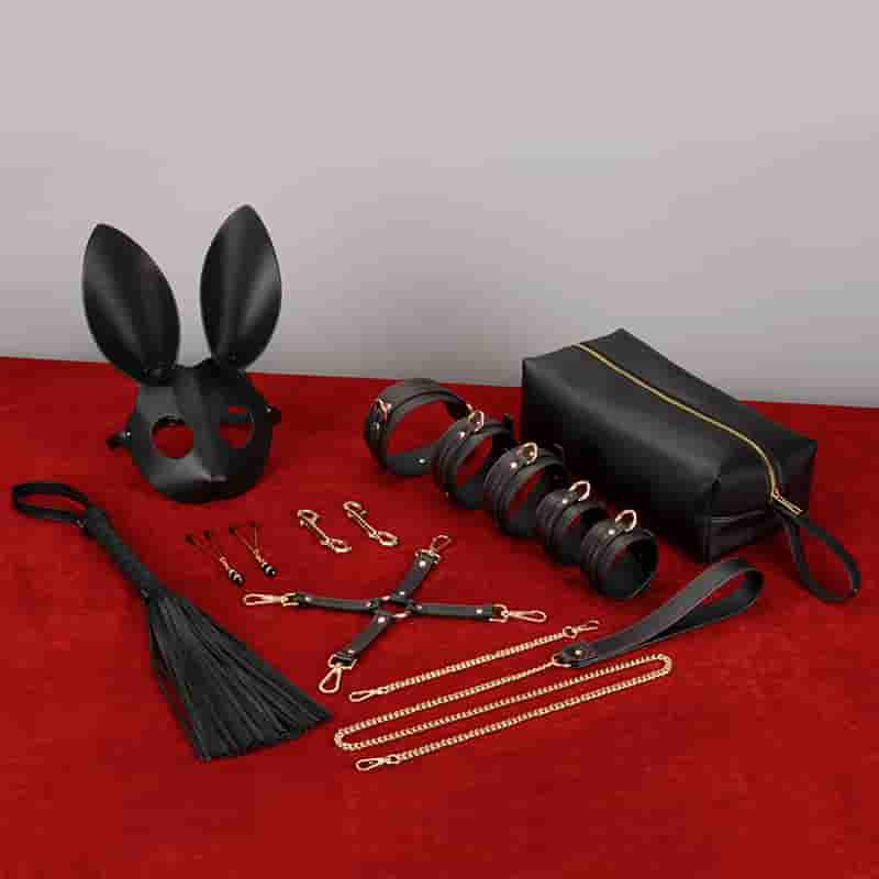 Kit de bolsa de cuero Bondage