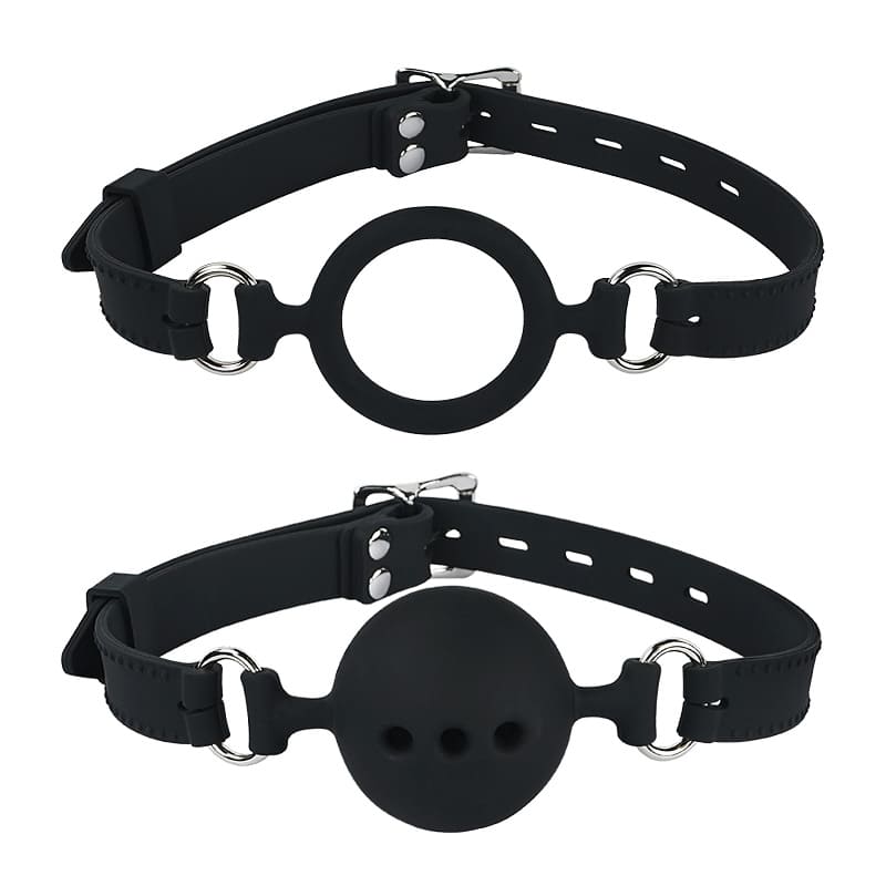 Silicone Ring Gag & Hollow Ball Gag