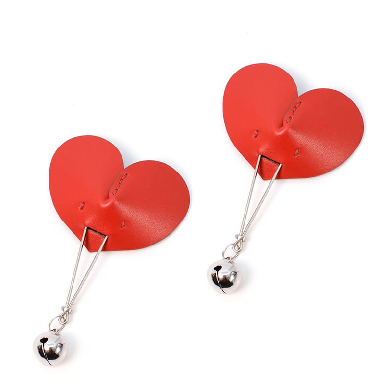 Leather Heart Shaped Clamps